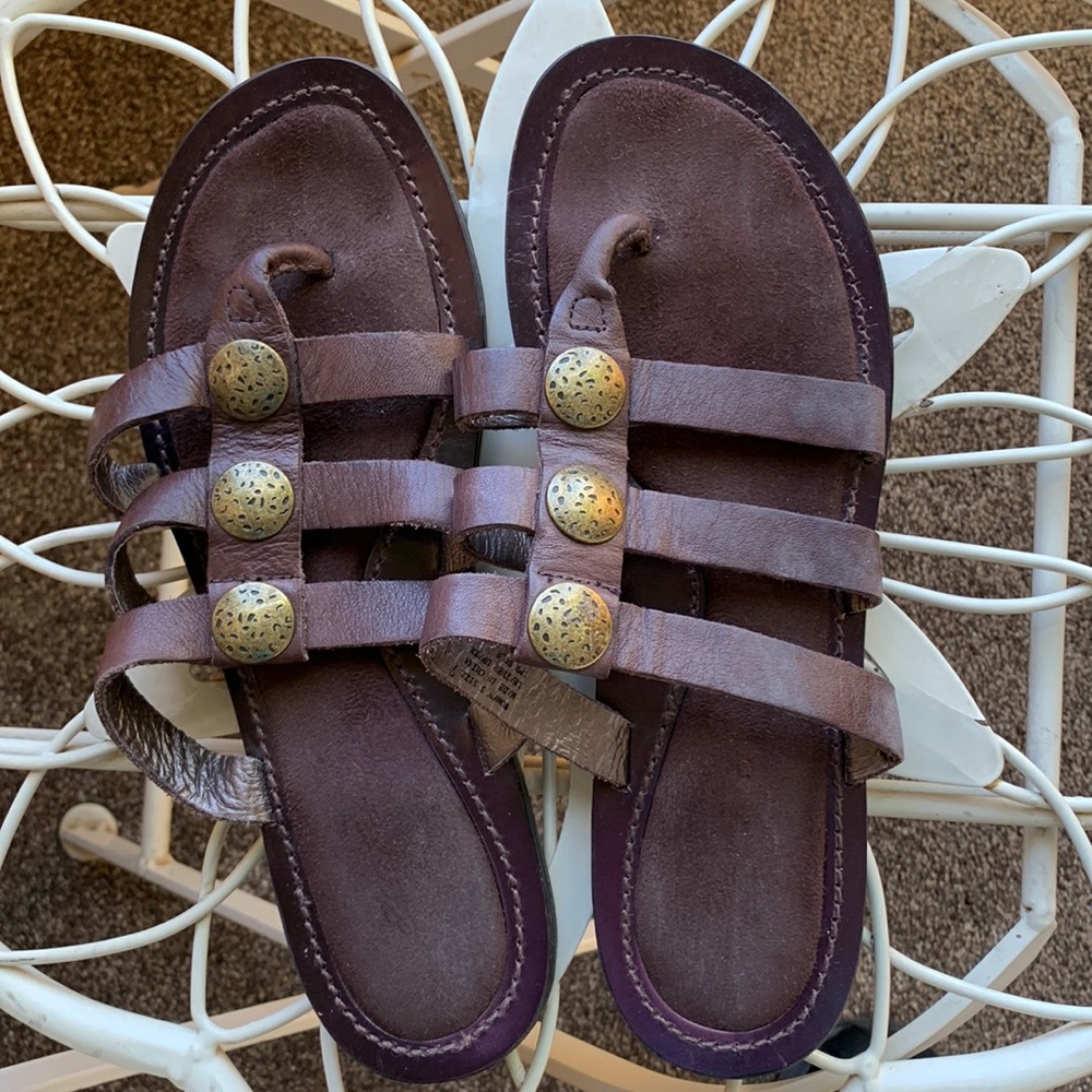 Eddie Bauer leather sandals sz7 EUC